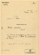 Alteração de uma moradia na Travessa da Conceição no Roseiral em São Pedro de Sintra em nome de Wilfrido Mitchell, com o Processo n.º OB 111/1920 com a licença de construção nº 20 de 23/04/1920.