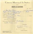 Registo de velocípede de marca Raio, com o nº 7095, em nome de José Luís Paulo, morador em Fontanelas.
