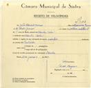 Registo de velocípede com o nº 9643, em nome de João Eduardo Gomes, morador em Idanha.