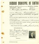 Registo de matricula de carroceiro de 2 ou mais animais em nome de Domingos António Duarte, morador em Arneiro dos Marinheiros, com o nº de inscrição 1966.