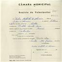 Registo de velocípede de marca Mourão,  com o nº 4474, em nome de Dúlia Batista de Oliveira, morador em Portela, Venda Seca.