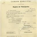 Registo de velocípede de marca Raleigh, com o nº 2559, em nome de Albano Ricardo, morador em Venda Seca.