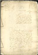 Feito cível de resíduos de testamento de Domingos João, morador em Campo Raso, cujo testamenteiro foi António João, morador no mesmo lugar.