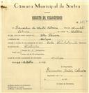 Registo de velocípede de marca Cycles Pombal com motor, com o nº 6697, em nome de Bernardino dos Santos Cabreira, morador em Meleças.