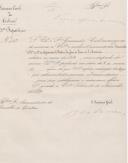 Ofício de A. João Pedro da Camara, Secretário Geral da 3ª Repartição do Governo Civil de Lisboa, ao Administrador do Concelho de Sintra, referente ao orçamento das Irmandades do Santíssimo Sacramento de Nossa Senhora da Misericórdia de Belas e Senhor Jesus dos Passos de S. Martinho, do ano de 1859.