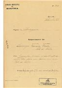 Construção de moradia em Vale de Lobos em nome de Domingos Francisco Frade, com o Processo nº OB 376/1920, com a licença de construção nº 182 de 06/10/1920.