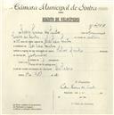 Registo de velocípede de marca Vilar com motor, com o nº 4862, em nome de Pedro Soares dos Santos, morador em S. Pedro de Sintra.