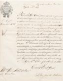 Circular de Pedro José de Oliveira, pelo Secretário Geral da 2ª Repartição do Governo Civil de Lisboa, ao Administrador do Concelho de Sintra, solicitando que seja devolvido à repartição o mapa referente aos excessos de cereais, até ao fim do ano corrente.