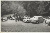 Prova do Rally das Camélias junto à entrada dos Lagos do parque da Pena na Serra de Sintra.