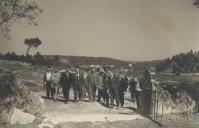 Visconde de Asseca integrando uma comitiva da Câmara Municipal de Sintra durante uma visita à Serra da Piedade.