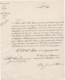 Circular do secretário geral do governo civil, Pedro José de Oliveira, dirigida ao presidente da Câmara Municipal de Colares, comunicando a tomada de posse do governador civil de Lisboa, o conde de Tavarede.