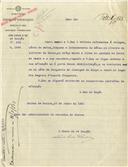 Ofício dirigido ao Administrador do Concelho de Sintra, proveniente do Chefe da 4ª Secção dos Serviços Hidráulicos do Tejo, António Pedro Ferreira, ordenando a afixação de editais junto à porta desta Administração, Junta de Freguesia de Almargem do Bispo e Negrais, sobre a limpeza do ribeiro de Alfouvar de Baixo.