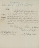 Circular dirigida ao presidente da Câmara Municipal de Colares proveniente de António José Vieira Santa Rita, secretário geral do governo civil, enviando os documentos da estatísticos que o engenheiro Carlos Bonet solicitou para o seu serviço.