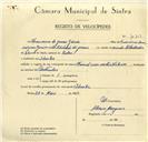 Registo de velocípede de marca Famel com motor Vitória, com o nº 10119, em nome de Francisco de Jesus Garcia, morador em Idanha.