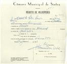 Registo de velocípede de marca Nacional, com o nº 8519, em nome de Manuel da Silva Seixas, morador em Serradas.