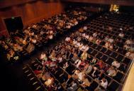 Plateia para assistir ao concerto da Orquestra Gulbenkian / Lawrence Foster / Saleem A bboud Ashkar, durante o Festival de Música de Sintra, no Centro Cultural Olga Cadaval.