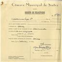 Registo de velocípede de marca Vilar com motor Cuciolo, com o nº 5984, em nome da Firma Laticínios Vigor Lda, com sede em Odrinhas.