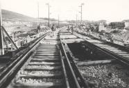 Construção da passagem inferior rodoviária em Algueirão, Mem-Martins.