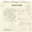 Registo de velocípede de marca Nacional, com o nº 4902, em nome de Domingos Nunes Miguel, morador em Bolelas.