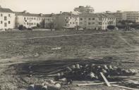 Construção do Liceu da Portela de Sintra.