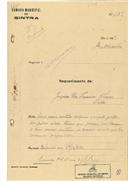 Construção de moradia no Cacém em nome de Joaquim Pires Ferreira Chaves, com o Processo nº OB 539/1921, com a licença de construção nº 11 de 23/01/1922.