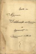 Resumo das deliberações da Câmara e aprovação da Comissão Distrital entre 30 de abril e 12 de junho de 1902.