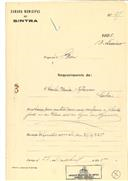 Construção de uma casa no Algueirão em nome de Emilia Maria Tajaveras com o Processo OB nº27/1925, com a licença de construção nº 53 de 11 /04/1925.