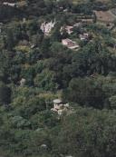 Vista parcial da serra de Sintra com Vista geral a Quinta da Amizade, a quinta do Relógio, a quinta da Regaleira e a Vila Roma.