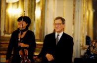 Concerto de Liana Issakadze / Sequeira Costa, na sala da música, no Palácio Nacional de Queluz, durante o Festival de Música de Sintra.