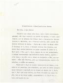 Carta de Alexandre Rodrigues Ferreira a propósito da construção horta ajardinada na Quinta de Queluz por ordem da infanta Dona Mariana com uma relação de espécies de plantas do real jardim botânico que ali podem ser plantadas.