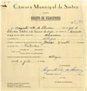 Registo de velocípede de marca Gorieke, com o nº 7175, em nome de Augusto M. de Oliveira, morador em Albogas.