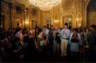 Concerto de Maria João Pires, Augustin Dumay, Gérard Caussé, Ariane Granjon e Jian Wang durante o Festival de Musica de Sintra, na sala da música do Palácio Nacional de Queluz.