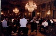 Concerto  com a Orquestra de Câmara Escocesa, durante o festival de música de Sintra, na sala de música do Palácio Nacional de Queluz.