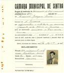 Registo de matricula de carroceiro de 2 ou mais animais em nome de Manuel Rodrigues Ennes, morador em Dona Maria, com o nº de inscrição 2364.