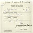 Registo de velocípede de marca Olympique com o nº 5424, em nome de Francisco Catalão Dias, morador em Maceira.