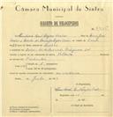 Registo de velocípede de marca Voltaire, com o nº 6475, em nome de Humberto Raul Avelar, morador em Av. da Marinha Portuguesa, Belas.