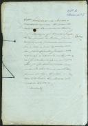 Mandado de intimação passado a Josefa da Conceição de Belas para comparecer perante o Juiz  da Comarca de Sintra e prestar juramento e mais reconhecimentos para o inventário que iria fazer por falecimento do seu marido António da Silva.