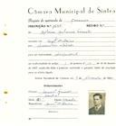 Registo de matricula de carroceiro em nome de António Antunes Simões, morador em Aruil de Baixo, com o nº de inscrição 1694.