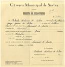 Registo de velocípede de marca Raio, com o nº 7076, em nome de Orlando Antunes da Silva, morador em Carrascal.