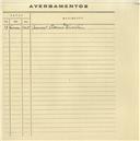 Registo de velocípede com o nº 1779, em nome de Augusto Silvestre [Mariano], morador em Vale de Lobos.