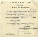 Registo de velocípede de marca Flyer, com o nº 3441, em nome de Mário Hermínio Trindade Gravata, morador em Rio de Mouro.