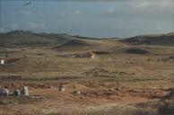 Obras da rede de saneamento publico junto ao Bairro das Raposeiras em Mem Martins.