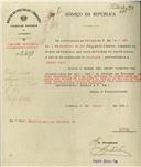 Ofício dirigido ao Administrador do Concelho de Sintra, proveniente do Presidente do Conselho Superior de Viação, Augusto Ribeiro Vaz, solicitando a entrega da carta de condução a Inácio Pais.