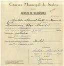 Registo de velocípede de marca Zenith, com o nº 6901, em nome de Arestides Manuel Couto, morador em Mucifal.