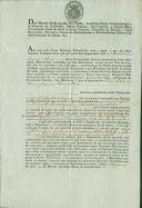 Sentença apostólica de licença matrimonial passada por Dom Marcos Pinto Soares Vaz Preto, Arcebispo de Lacedemónia, a favor de Estevão de Sousa e Joaquina Maria, moradores na freguesia da Terrugem.