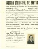 Registo de matricula de carroceiro de 2 ou mais animais em nome de Helena Silvestre da Silva, moradora em Alfouvar, com o nº de inscrição 1904.