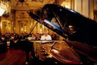 Concerto de piano de Nelson Freire, na sala da música do Palácio Nacional de Queluz, durante o Festival de Música de Sintra.