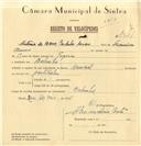 Registo de velocípede de marca Nacional, com o nº 7921, em nome de António de Barros Cardador Amaro, morador em Bolembre.