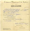 Registo de velocípede de marca Olympique, com o nº 6557, em nome de Avelino Francisco Miguel, morador em Covas de Ferro.