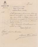Ofício do Secretário Geral Interino do Governo Civil de Lisboa, Augusto Ferreira Novais , ao Administrador do Concelho de Sintra, solicitando que seja enviado os mapas do movimento da população dos meses de Março e Abril últimos.